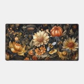 デスクパッド、バンブルミツバチとワイルドフラワーパーソナライズされた デスクマット (正面)