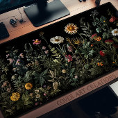 デスクパッド、ワイルドフラワーズコテージコアスタイル、 デスクマット