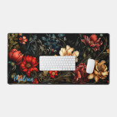 デスクパッド、暗闇の中の野草パーソナライズされた。 デスクマット (キーボード&マウス)