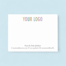 デスクパーソナライズされたカスタムからブランド化されたロゴ ポストイット