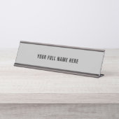 デスクパーソナライズされたネームプレートお客様の色とフォント デスクネームプレート (正面)