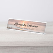 デスクパーソナライズされたネームプレート デスクネームプレート (正面)