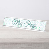 デスクパーソナライズされたプレート デスクネームプレート (正面)