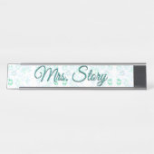 デスクパーソナライズされたプレート デスクネームプレート (正面)