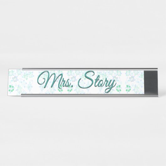 デスクパーソナライズされたプレート デスクネームプレート (正面)