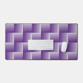 デスクマッグラデーショントストライプ – お好みのカラーのオプション デスクマット (キーボード&マウス)