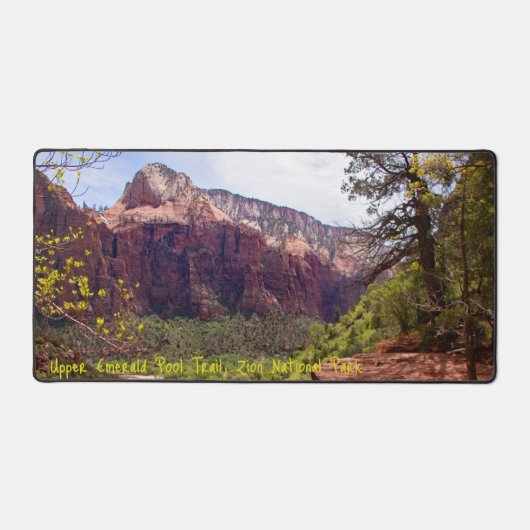 デスクマットアッパーエメラルドプールトレイル デスクマット (正面)