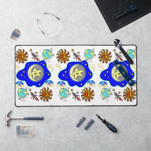 デスクマットエイリアン宇宙宇宙飛行士 デスクマット (ワークステーション)