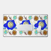 デスクマットエイリアン宇宙宇宙飛行士 デスクマット (キーボード&マウス)