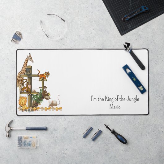 デスクマットキリン獅子ジャングル動物 デスクマット (ワークステーション)