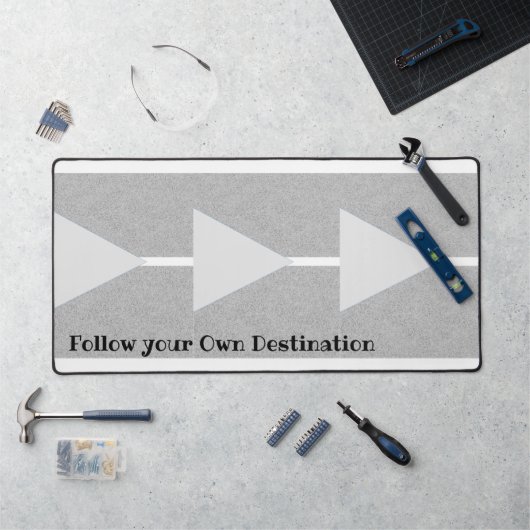 デスクマットグレー矢印後を追の宛先 デスクマット (ワークステーション)