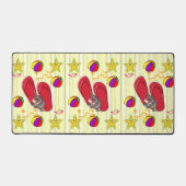 デスクマットサマービーチハウスおもしろい デスクマット (正面)