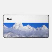 デスクマットスノーコールドマウンテン自然 デスクマット (正面)