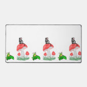 デスクマットマウスネズミフロッグチーズ デスクマット (正面)