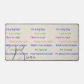 デスクマット前向き注記 デスクマット (正面)