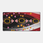 デスクマット抽象芸術赤黒 デスクマット (正面)