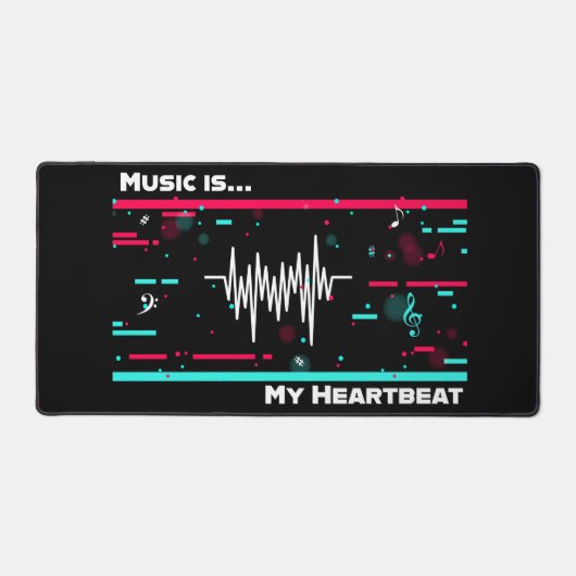 デスクマット – キーボードとマウスパッド (正面)