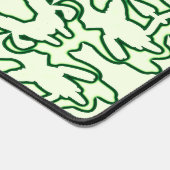 デスクマット、グリーンエレガントクラシックデザイン デスクマット (コーナー)