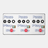 デスクマ遊ット、一時停止&ストップ デスクマット (正面)