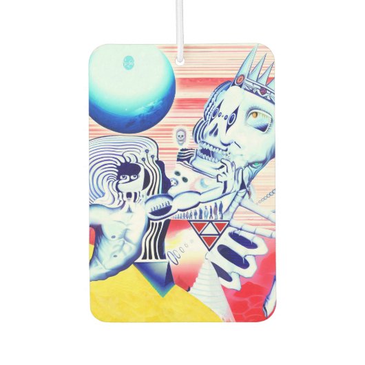 デスクラウン – 油彩画 カーエアーフレッシュナー (正面)