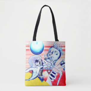 デスクラウン – 油彩画 トートバッグ