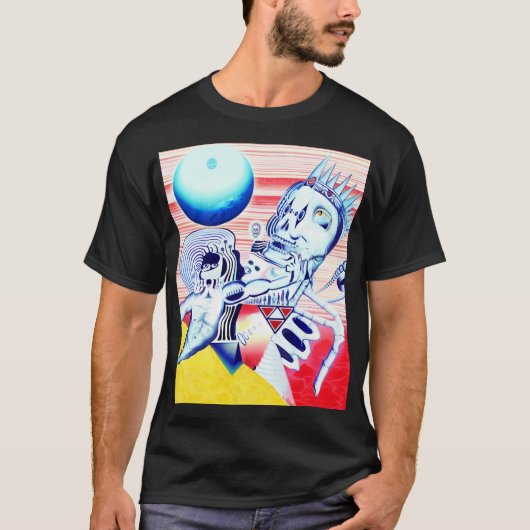 デスクラウン – 油彩画 Tシャツ (正面)