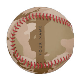 デスクラフ迷彩パターン 名前入り カスタマイズ 野球ボール