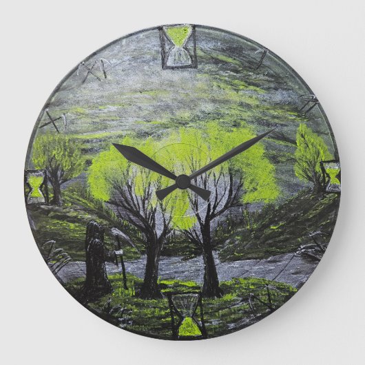 デスクロックの谷 ラージ壁時計 (正面)