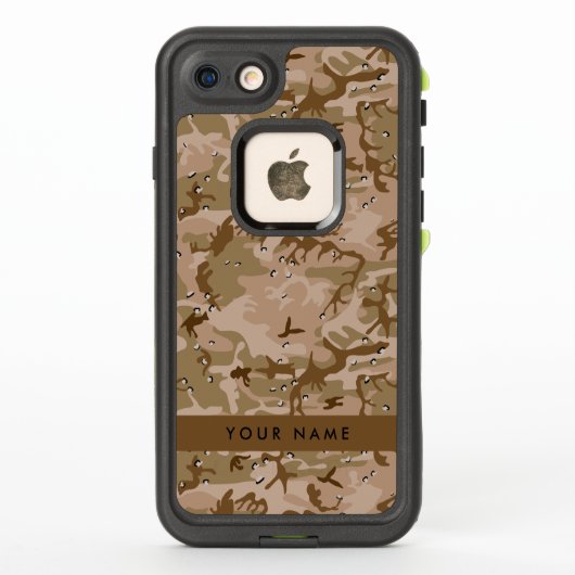 デスクロック 名前入り オリジナル デザイン LifeProof iPhoneケース (裏面)