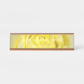 デスク名プレート – イエローローズデザインHAMbyWG デスクネームプレート (正面)