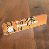 デスク名プレート(時計あり) デスクネームプレート (側面)