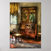 デスク – 勉強 ポスター (正面)