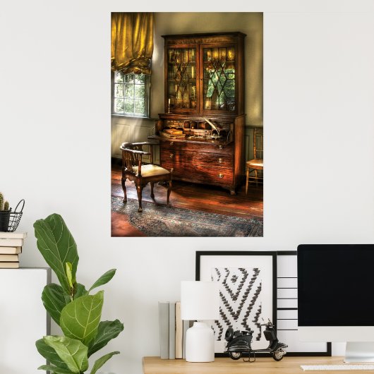 デスク – 勉強 ポスター (ホームオフィス)