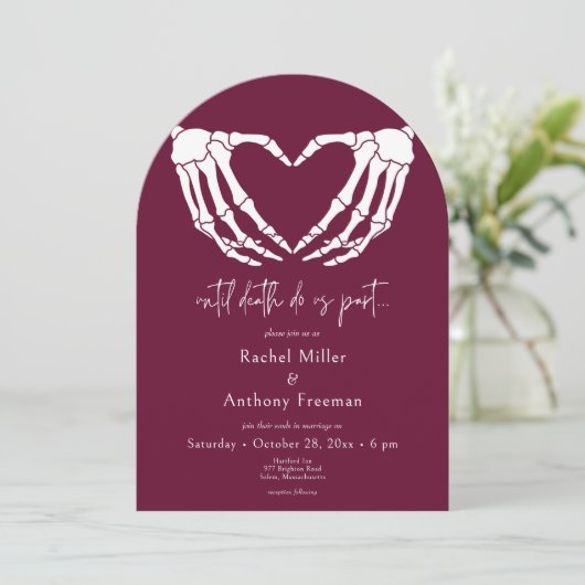 デススケルトン手アーチ結婚の両面まで 招待状 (スタンド正面)