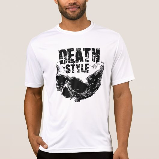 デススタイルのドクロデザイン Tシャツ (正面)