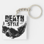 デススタイル スカルデザイン キーホルダー (裏面)