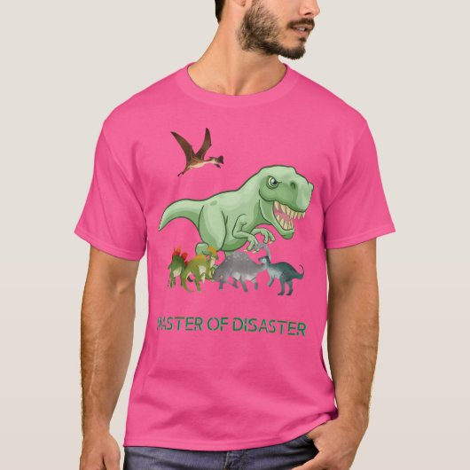 デスタクールーの恐竜Tレックスマスター Tシャツ (正面)