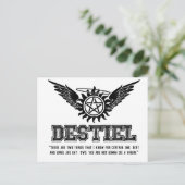 デスティエル引用文シリーズ – #10 ポストカード (スタンド正面)