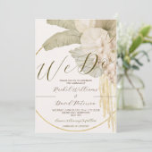 デスティナエレガントントウェディング招待状スイートRSVP 招待状 (スタンド正面)