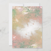 デスティナモダンントウェディングワールドマップウォーターカラー 招待状 (裏面)