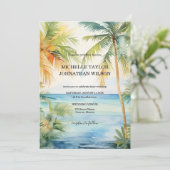 デスティナモダンーディングパームツリーズビーチ 招待状 (スタンド正面)