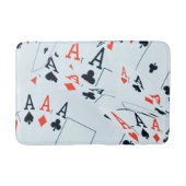 デスティニーのデッキ:トランプのポーカー・シャッフルのレイヤード・エース バスマット (正面)