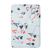 デスティニーのデッキ:トランプのポーカー・シャッフルのレイヤード・エース バスマット (正面縦)