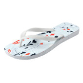 デスティニーのデッキ:トランプのポーカー・シャッフルのレイヤード・エース ビーチサンダル (アングル)