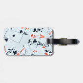 デスティニーのデッキ:トランプのポーカー・シャッフルのレイヤード・エース ラゲッジタグ (裏面横)