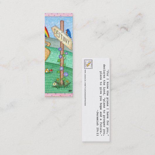デスティニーブックマーク（20セット） スキニー名刺 (正面/裏面)