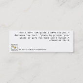 デスティニーブックマーク（20セット） スキニー名刺 (裏面)