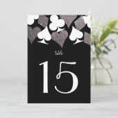 デスティニーベガスウェディングレセプションシルバーテーブル番号 招待状 (スタンド正面)