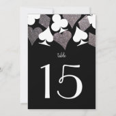 デスティニーベガスウェディングレセプションシルバーテーブル番号 招待状 (裏面)