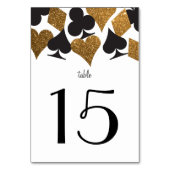 デスティニーベガスウェディングレセプション金ゴールドテーブルカード テーブルナンバー (裏面)